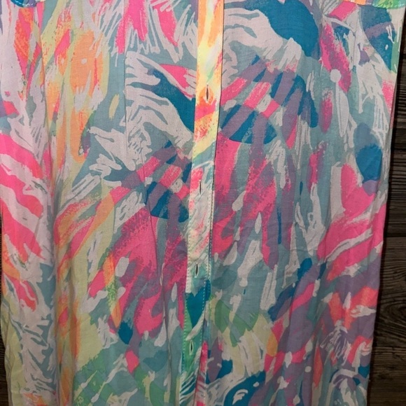 Lilly Pulitzer VEUC HTF Sparkling Sands Ezra dress button with pockets - Picture 4 of 10